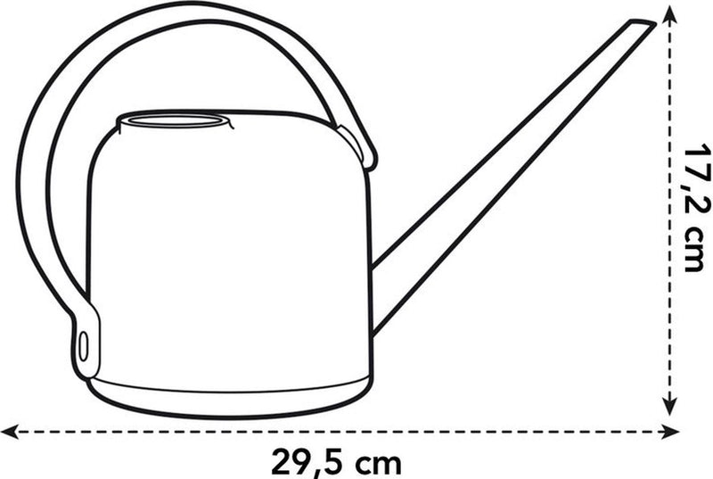 Elho b.for arrosoir doux 1,7 litre - arrosoirs pour intérieur - 100% recyclable - l31,3 x l13 x h17,2 cm - vert pierre