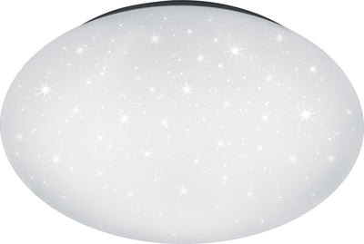 Rl vis ta lumière réalité putz - plafonnier - blanc - incl. 1x smd 15w - effet étoile - d: 37cm - ip44