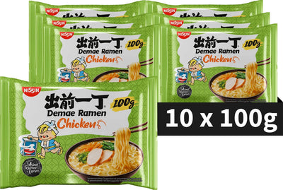 Nissin demae ramen - bol de nouilles au poulet - nouilles instantanées - 10 pièces