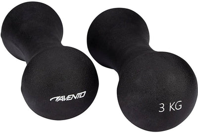 Avento set de poids à main - os - 2x 3 kg - noir