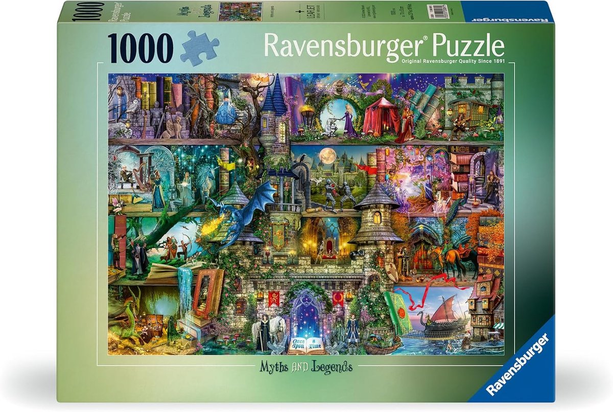 Ravensburger erwachsenenpuzzle 1000 pièces - mythes et légendes