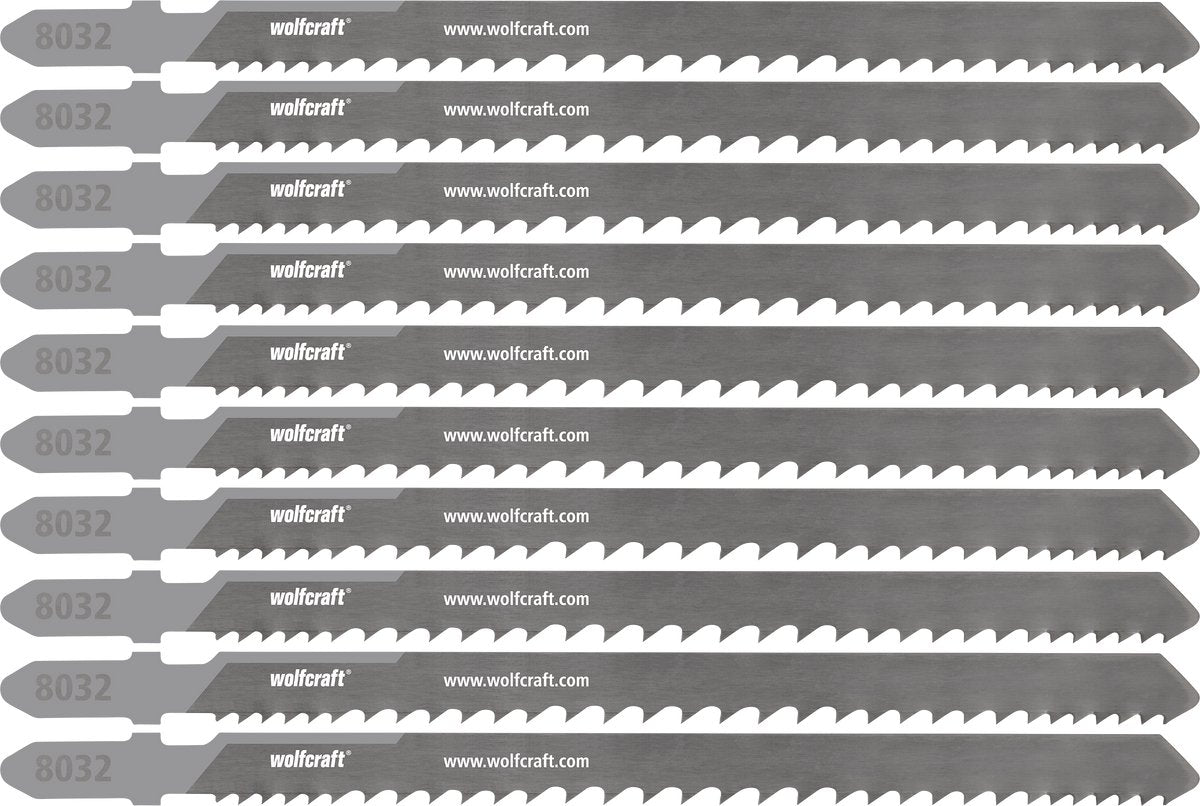 Wolfcraft - lames de scie sauteuse extra résistantes pour bois avec clous - lame de scie sauteuse de démolition 65 mm - 8032100