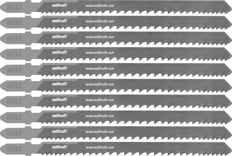 Wolfcraft - lames de scie sauteuse extra résistantes pour bois avec clous - lame de scie sauteuse de démolition 65 mm - 8032100