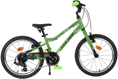 Vélo enfant Volare venom - garçons - 18 pouces - 6 vitesses - vert - deux freins à main