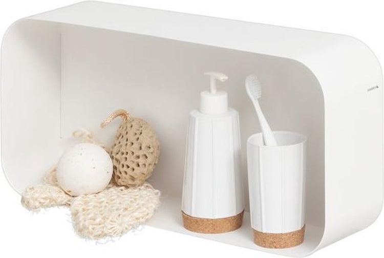 Sealskin brix - support mural pour élément mural cube mural - 12x50x24 cm - métal - blanc