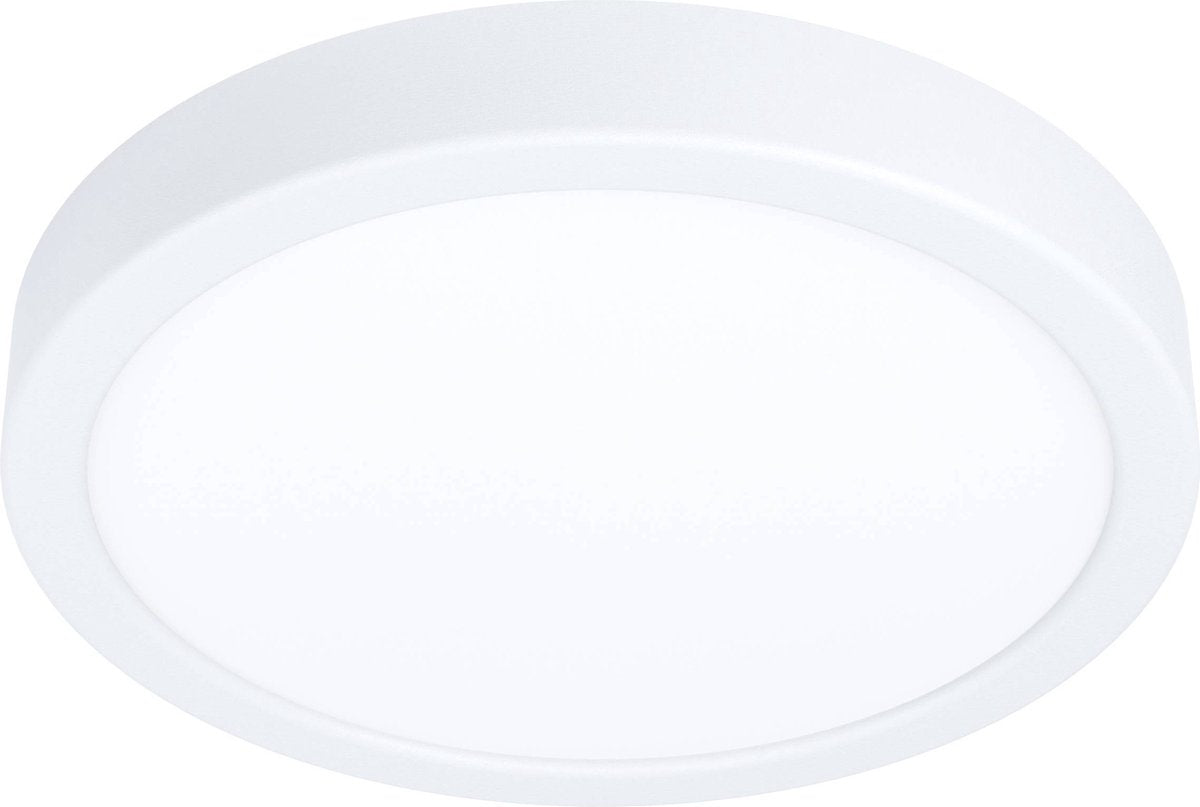 Lampe en saillie Eglo fueva 5 - LED - ø 21 cm - blanc - détecteur de mouvement