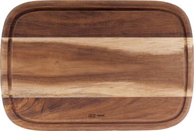 Jamie oliver by tefal - planche à découper en bois - moyen - 37,4x25,1x2,2 cm - durable - antibactérien