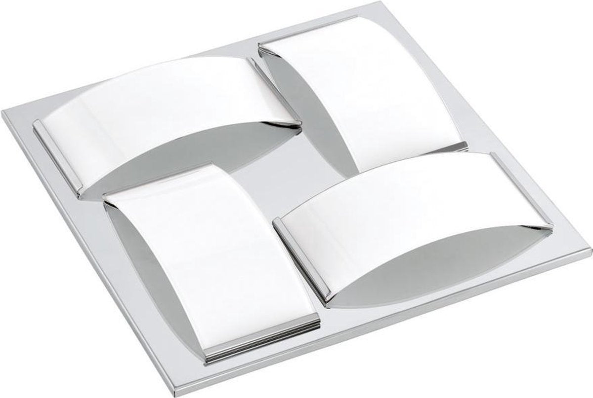 Eglo batholino wasao 1 - applique plafonnier - 4 lumières - chrome - blanc