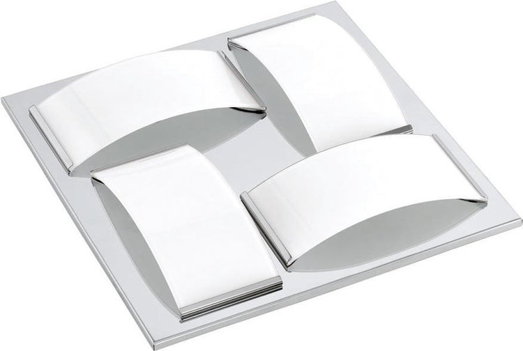Eglo batholino wasao 1 - applique plafonnier - 4 lumières - chrome - blanc