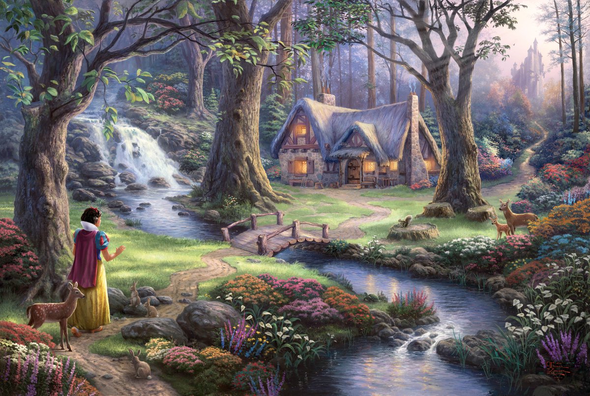Schmidt Blanche-Neige découvre le chalet - puzzle (1000)
