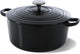 Casserole en fonte Bk bordeaux 28 cm 6,7 l - cocotte induction - cocotte en fonte - passe au four jusqu'à 230 degrés - couvercle avec anneaux anti-goutte - intérieur émail blanc - noir