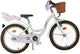 Vélo enfant Volare Blossom - filles - 18 pouces - blanc