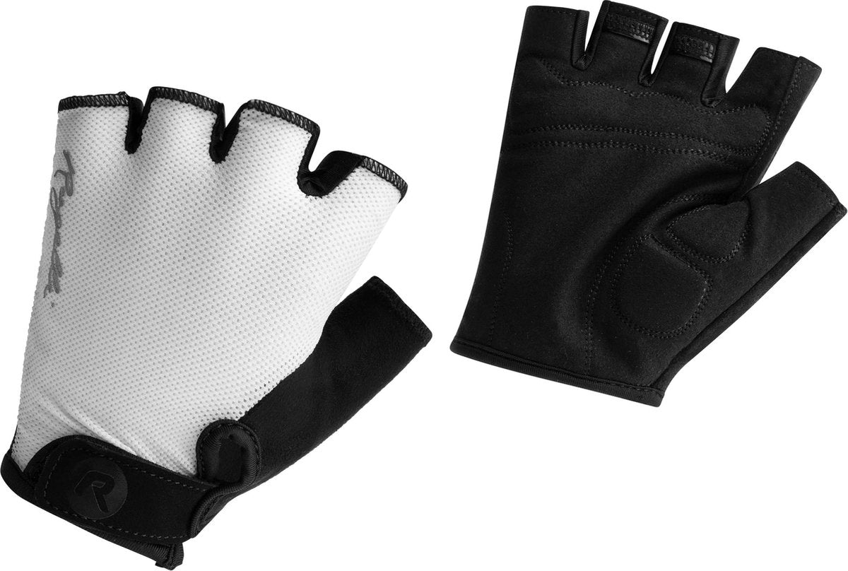 Rogelli core gants de cyclisme femme - gants de cyclisme d'été - doigt court - blanc - taille xs