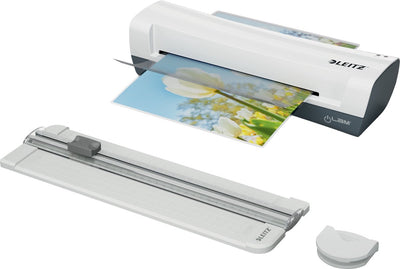 Plastifieuse Leitz ilam home a4 - kit de plastification 4 en 1 - comprenant 5 pochettes de plastification (2 x 80 microns) - blanc