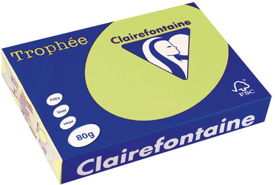 Papier coloré Clairefontaine trophée, a4, 80 g, 500 feuilles, vert golf