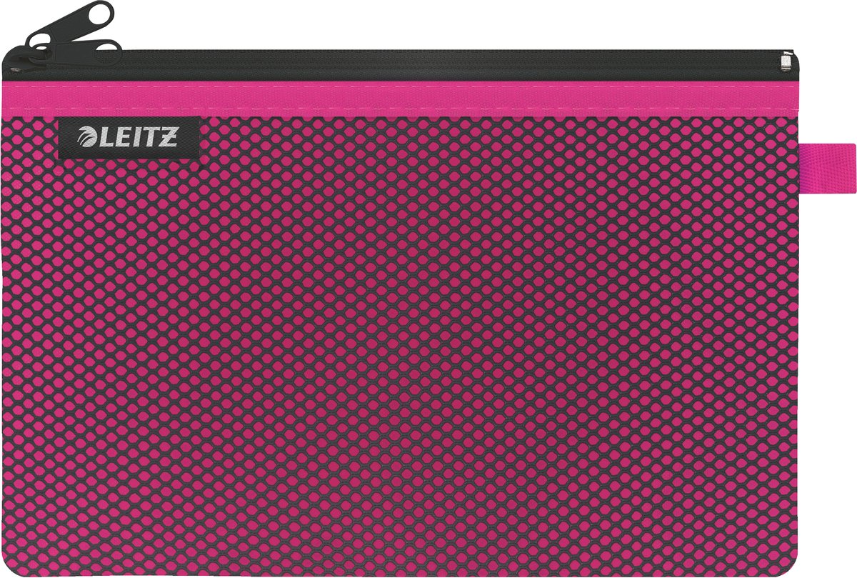 Trousse Leitz wow à deux compartiments - rangement et organisation - taille l - rose