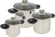 Bo-camp - set de poêles - élégance compact 3 - 3 pièces - acier inoxydable