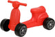 Trottinette Plasto rouge - trotteur - roues silencieuses - voiture de marche - hauteur d'assise 22 cm - plastique robuste - fabriqué en Finlande - à partir de 1 an
