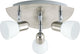 Eglo enea - spots de plafond - 3 lumières - nickel mat - blanc