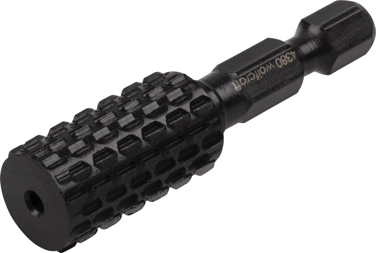 Wolfcraft - râpe profilée 12 mm pour métal - foret à râpe à tige hexagonale - 4380000