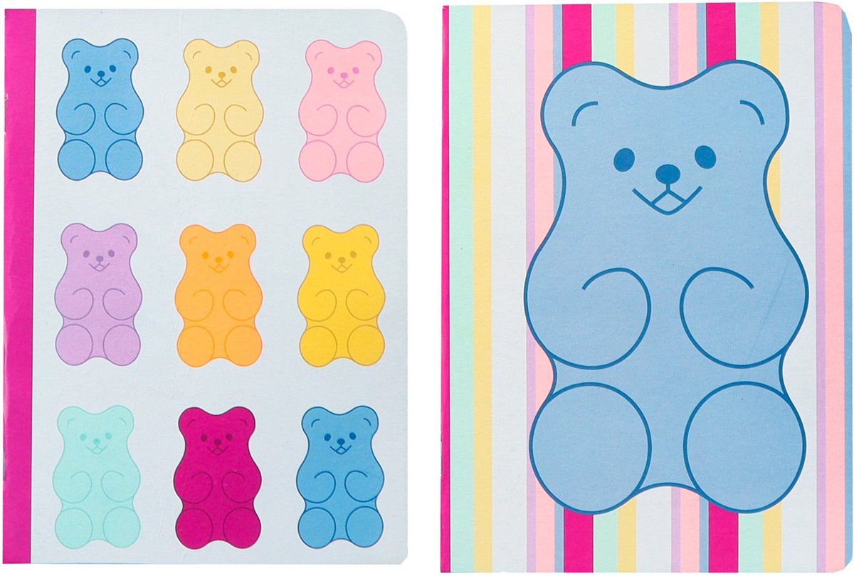 Carnets Kangaro - b'log sweet candy - format A4 - avec trait - 2 pièces - au parfum fraise - an-122640-a