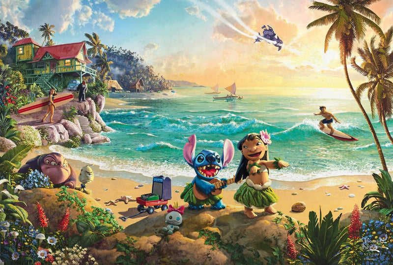 Puzzle Schmidt Disney Lilo Stitch dessin animé écologique 200 pièces.