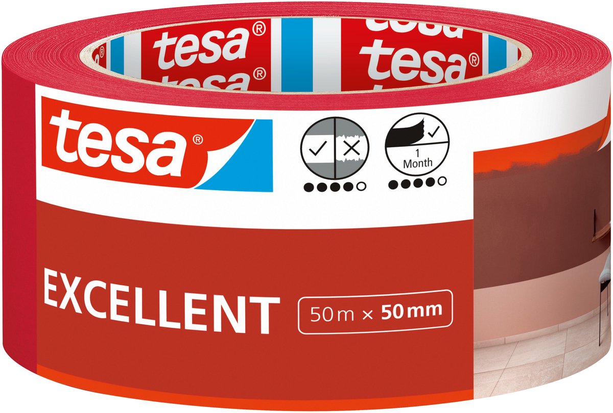 Tesa 1067556 - ruban de peintre excellent, 50 mètres | 6 pièces