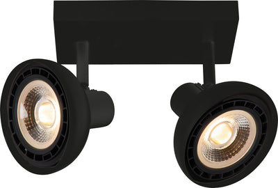 Lucide sensas - spot de plafond (plafonnier) - 2xgu10 (es111) - noir