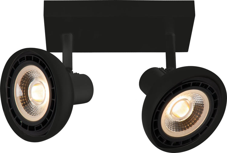 Lucide sensas - spot de plafond (plafonnier) - 2xgu10 (es111) - noir
