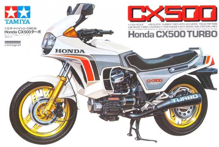 Tamiya modèle kit voiture - 14016 honda cx500 turbo moteur plastique - 1:12 - modélisme
