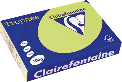 Clairefontaine trophée pastel | papier de couleur | a4 | 160g | 250 feuilles | vert de golf
