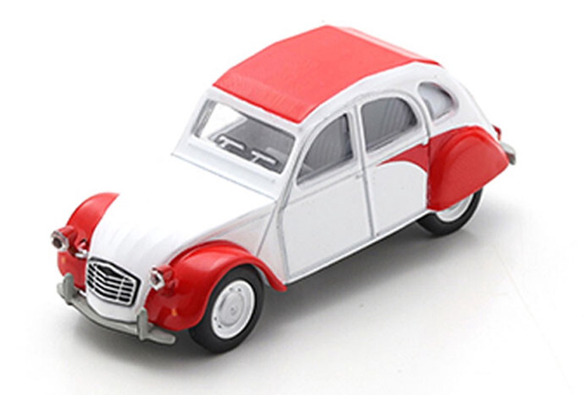 Schuco citron 2cv, blanc rouge