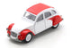 Schuco citron 2cv, blanc rouge