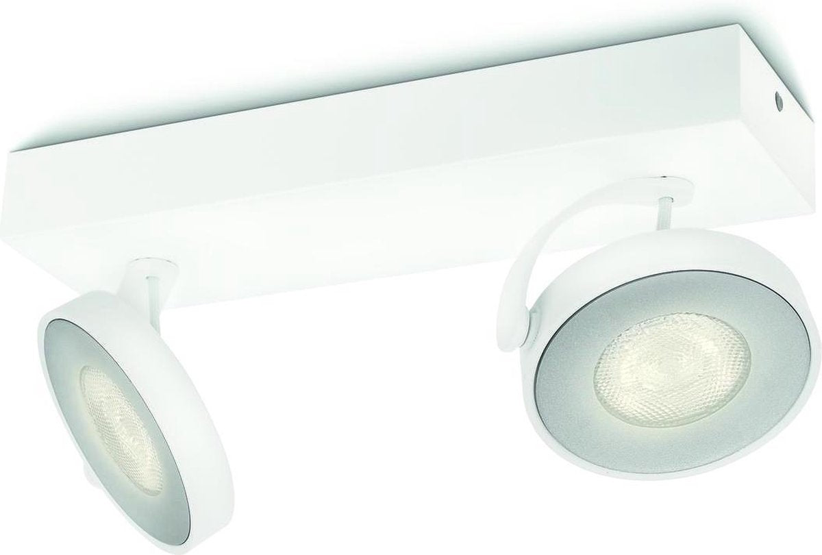 Spot en saillie Philips LED Philips Clockwork - 2 lumières - blanc