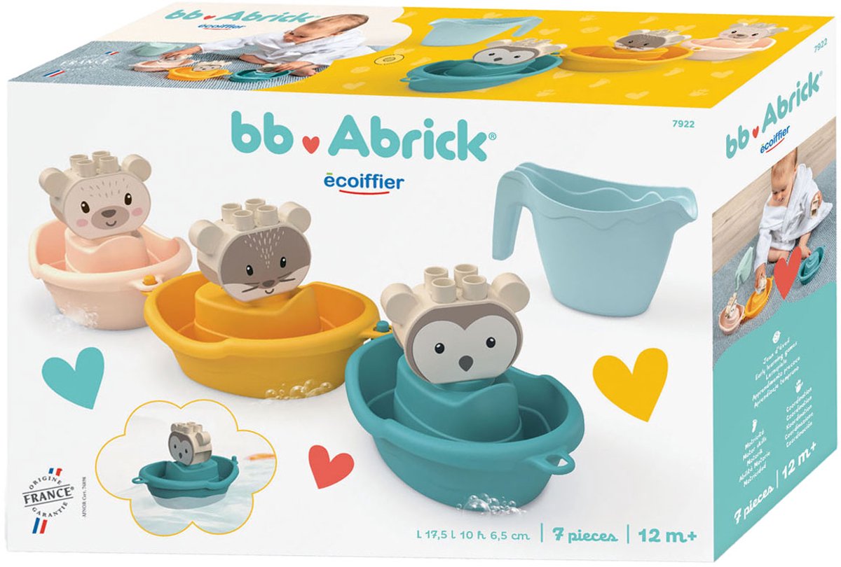 Abrick Bath Boats Animaux avec arrosage peut, 7dlg.