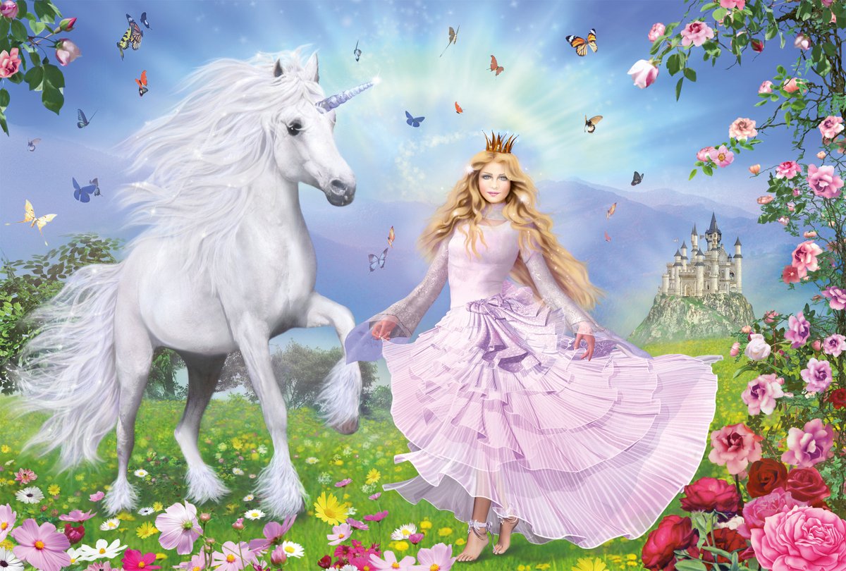Schmidt - puzzle - princesse des licornes - 100 pièces - enfants - à partir de 6 ans