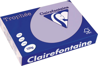 Clairefontaine trophée pastel a4 lilas 120 g 250 feuilles