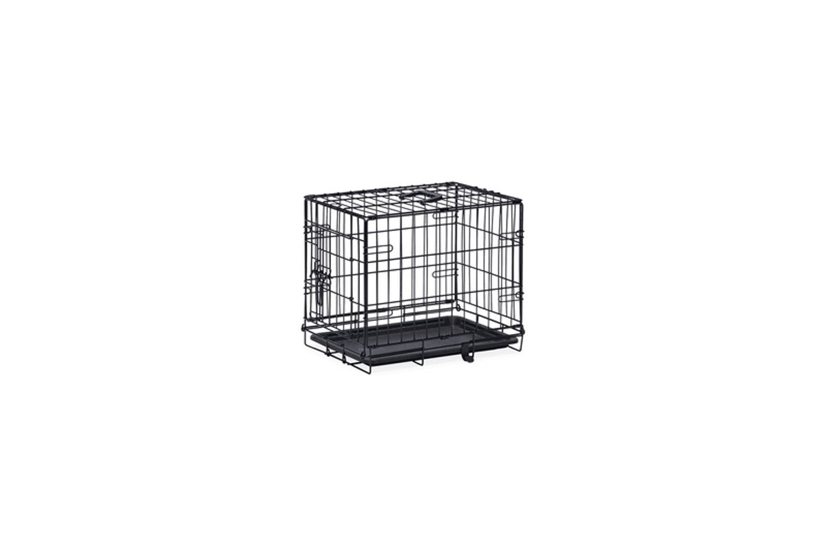 Beeztees cage pour chien xs - cage - pliable - noir - 49x36x40 cm