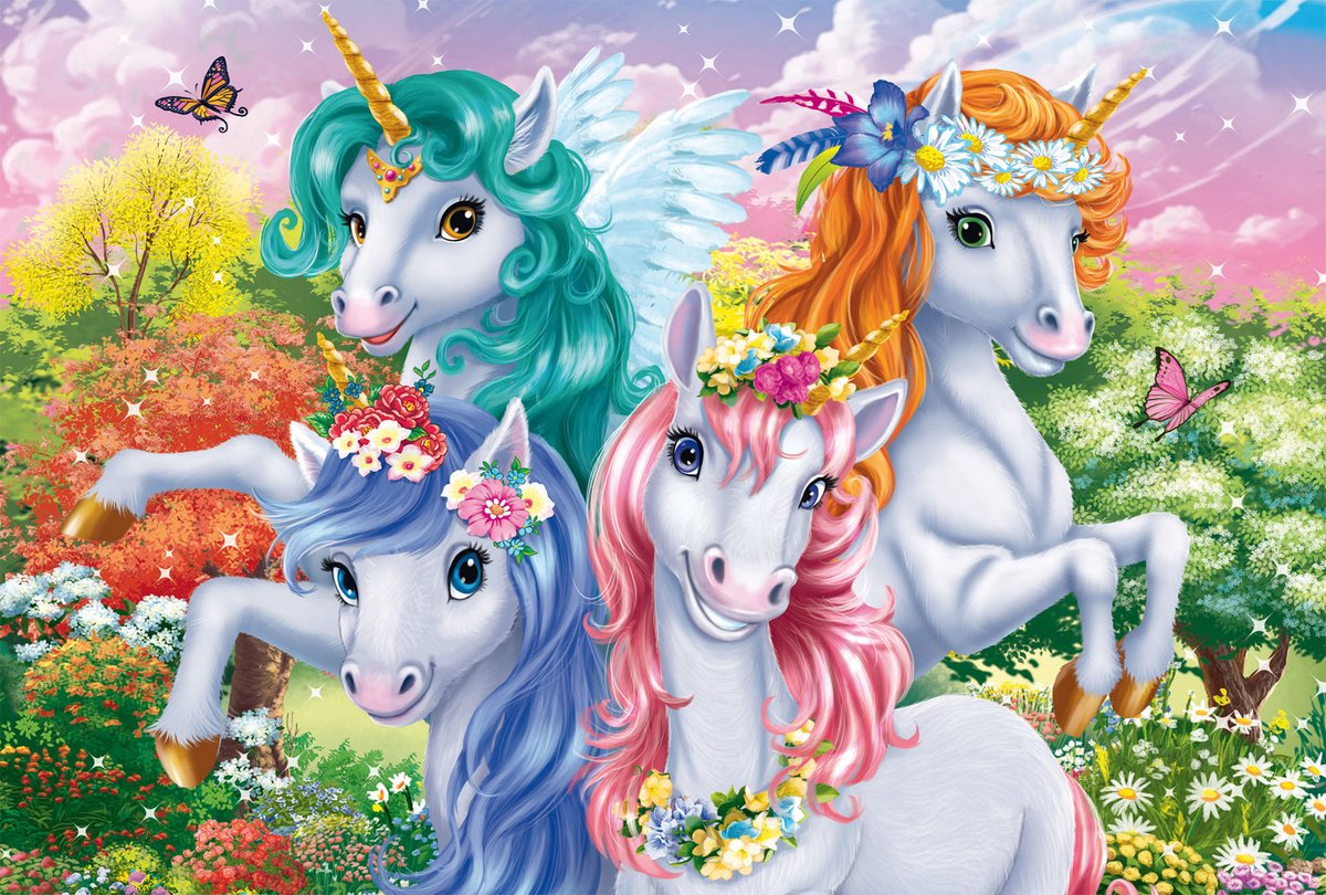 Schmidt puzzle licorne 100 pièces puzzle pour enfants en carton durable.