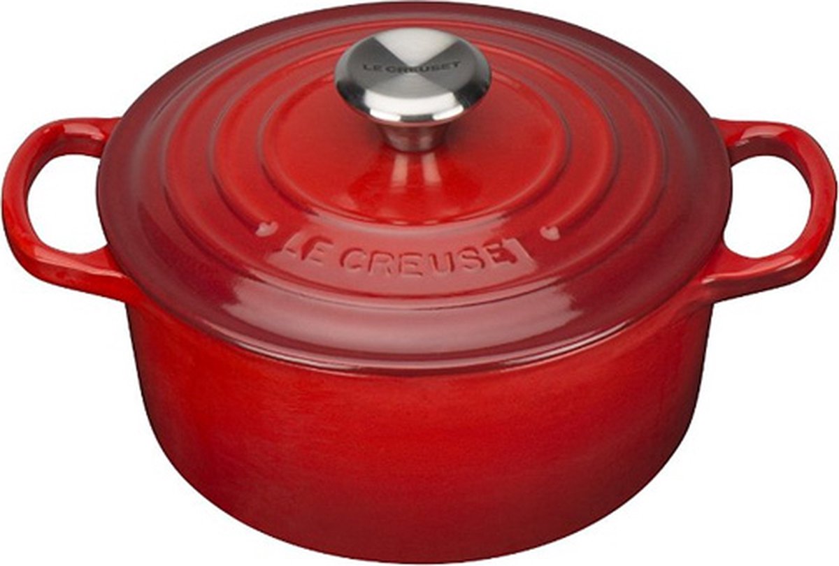Le Creuset - cocotte signature rouge cerise 18 cm