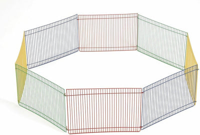 Beeztees - enclos pour rongeurs - 8 panneaux - 23x34 cm, diam. 85 cm