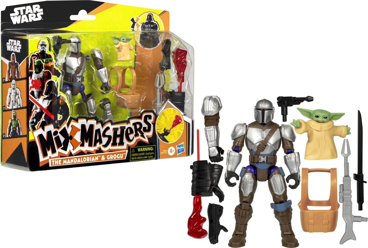 Mixmashers Star Wars Figure Deluxe Mando et Grogu