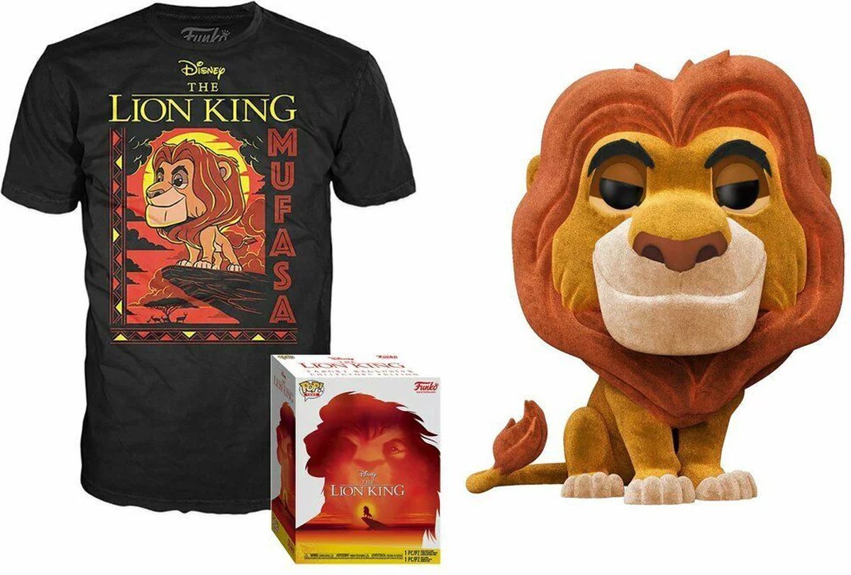 Funko-pop ! coffret tee : disney le roi lion - mufasa (taille l)