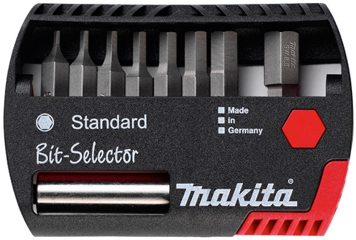 Makita accessoires jeu d'embouts de tournevis 9 pièces hexagone - p-53774