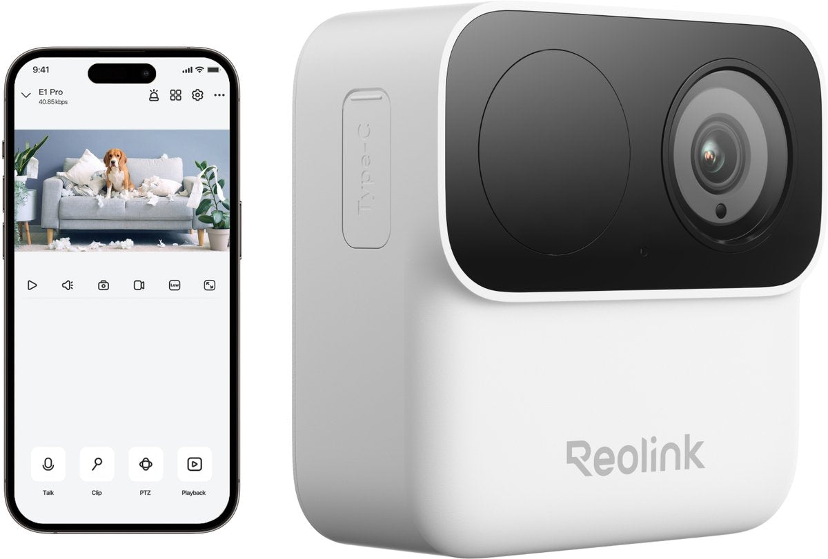 Caméra de sécurité à batterie Reolink 2mp - installation intérieure-extérieure magnétique - batterie 9 mois - détection de personne - série argus b210
