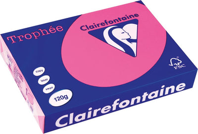 Clairefontaine trophée pastel a4 rose 120 g 250 feuilles