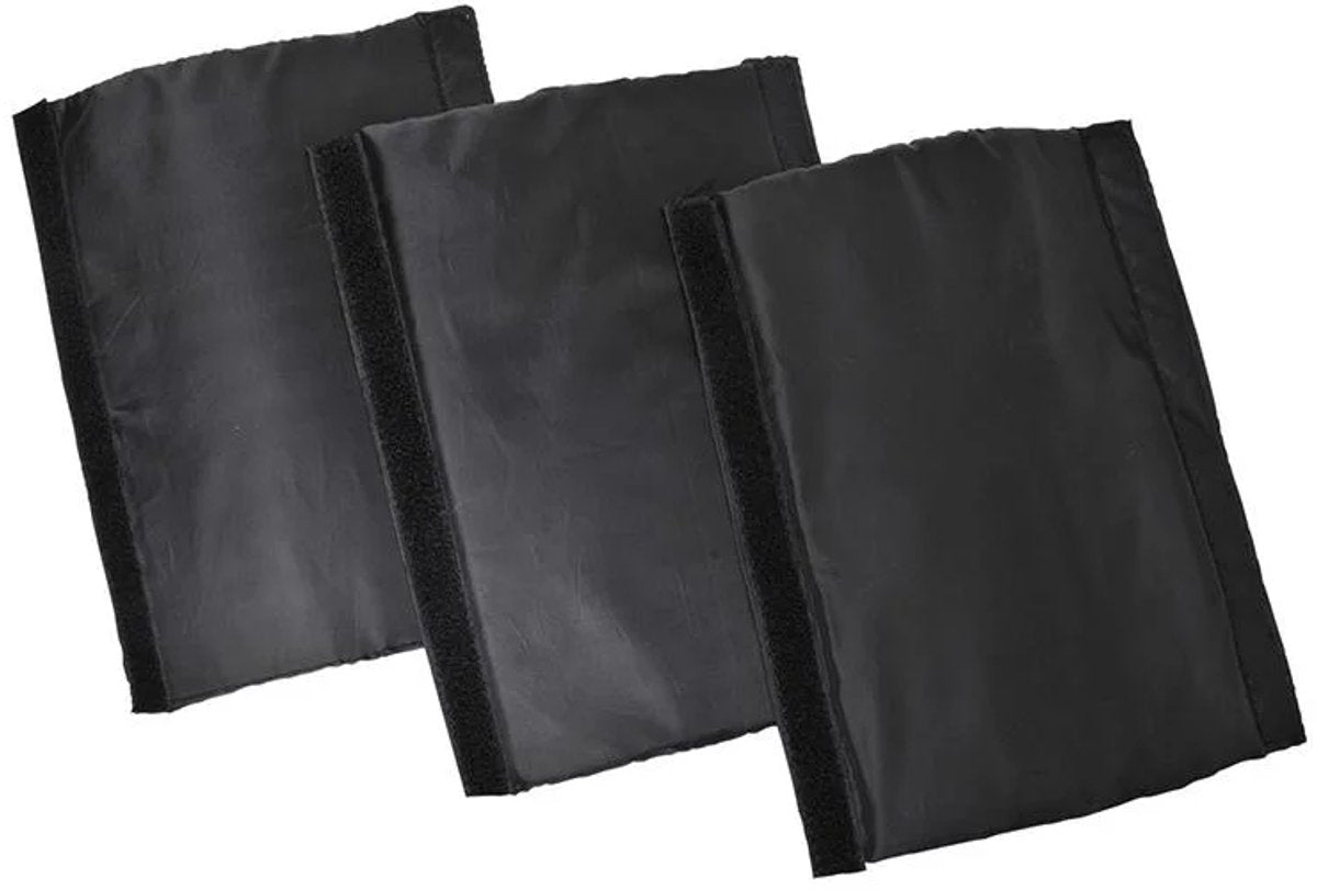 Proplus protecteurs de tente pour sangle anti-tempête - lot de 3 - protecteurs de sangle de tension - noir