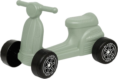 Trottinette Plasto couleur sable - trotteur - roues silencieuses - voiture de marche - hauteur d'assise 22 cm - édition spéciale couleurs neutres douces - fabriqué en Finlande - à partir de 1 an