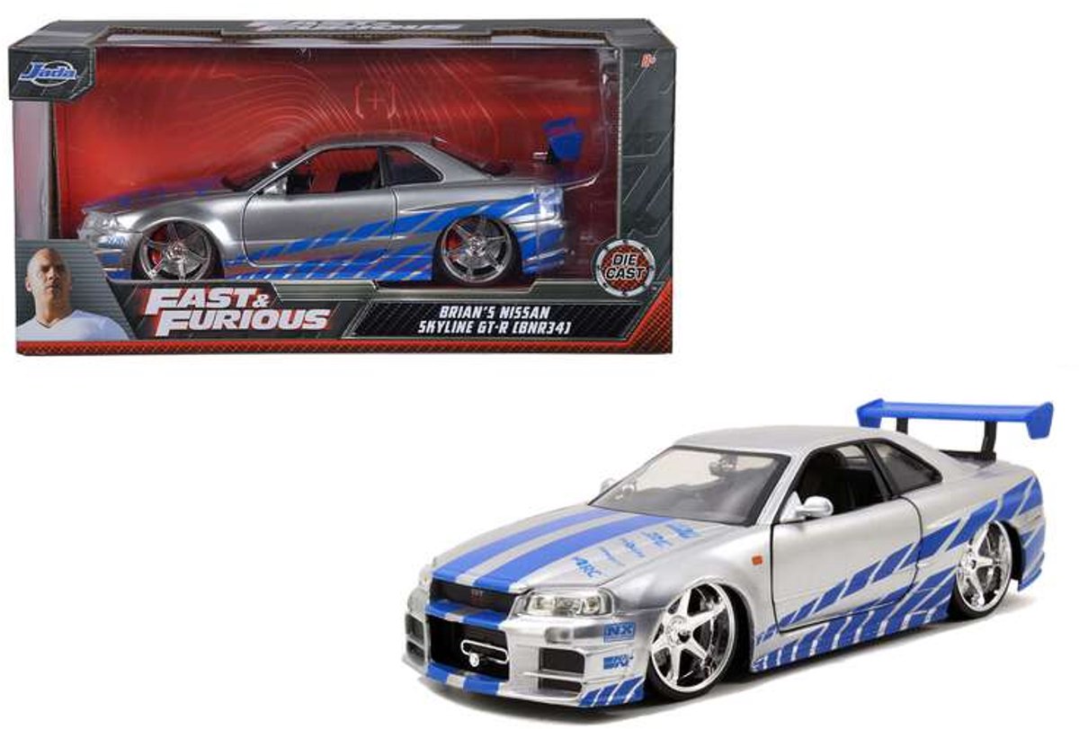 Jada jouets Jada Fast Furious 2002 Nissan Skyline 1:24