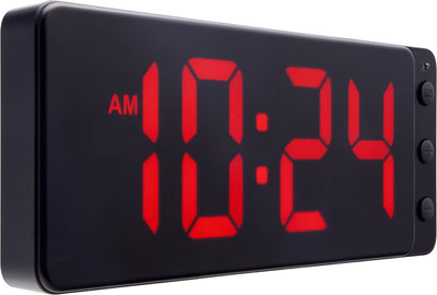 Horloge numérique Nexttime rouge – horloge murale de table – 27,2 × 10,8 × 3 cm – abs – rouge – LED